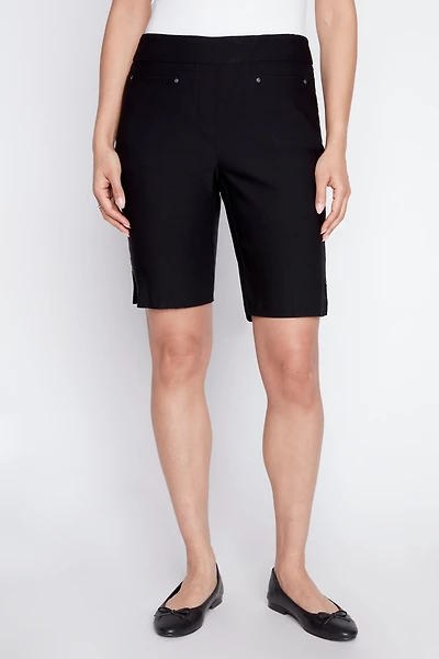 Stretch slim leg bengaline short