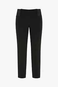 Straight leg elastic waist pant