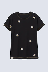 T-shirt brodé Daisy
