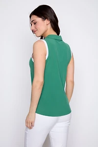Solid rib golf polo