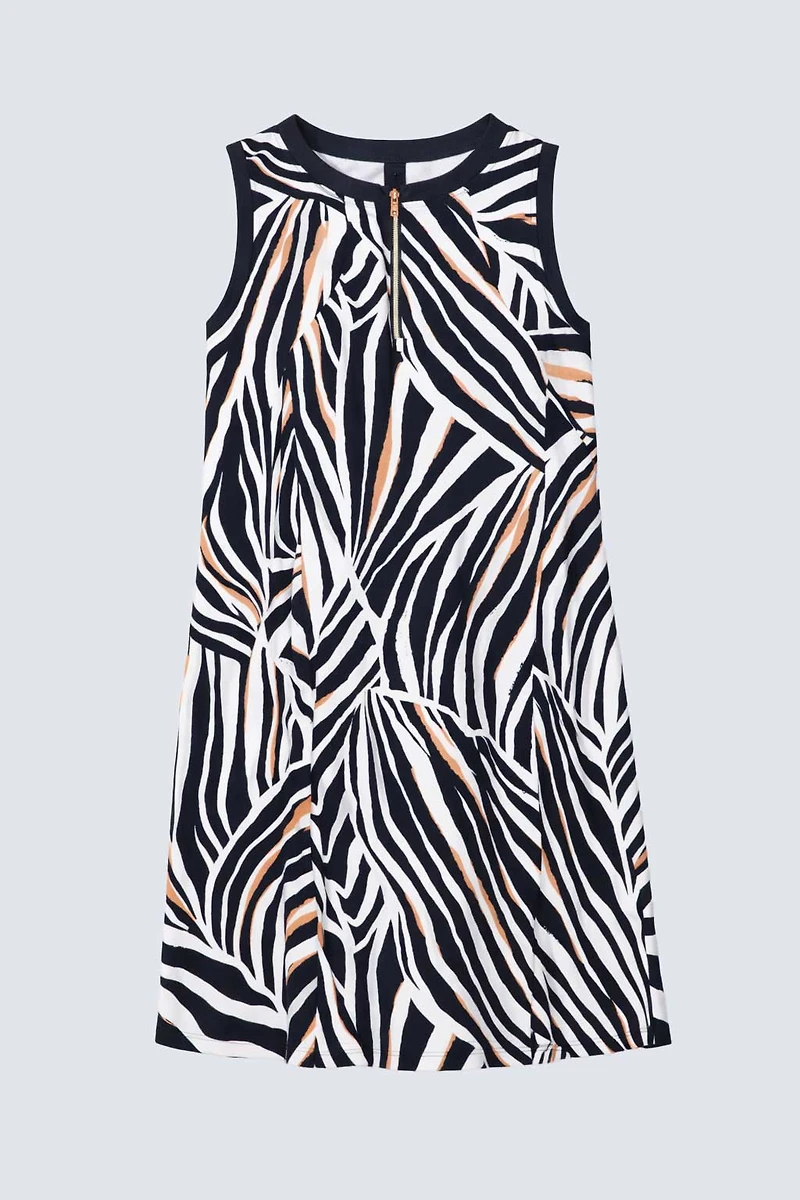 Printed A-line golf dress