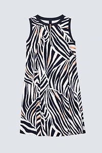 Printed A-line golf dress