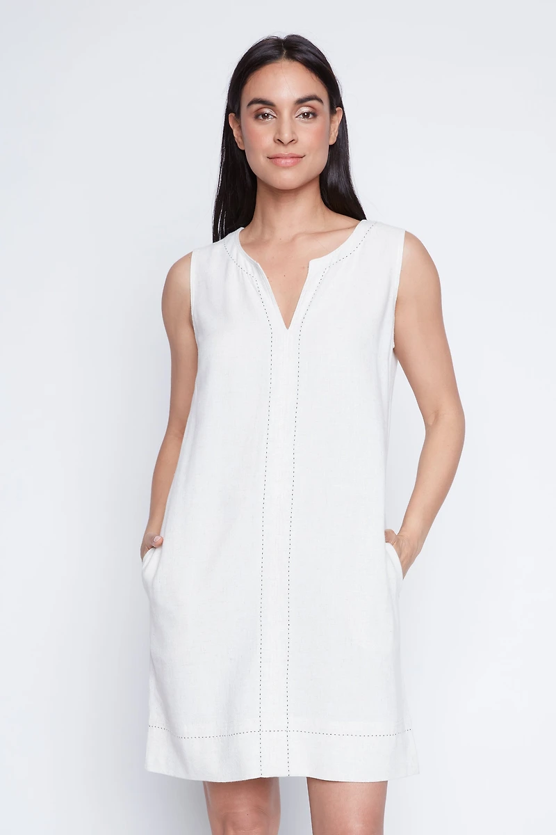 La robe en lin mélangé