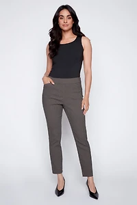 Jacquard bengaline skinny leg pant