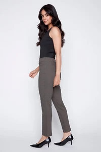 Le pantalon skinny en bengaline jacquard