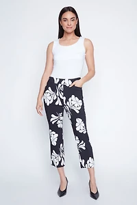 Floral print bengaline capri