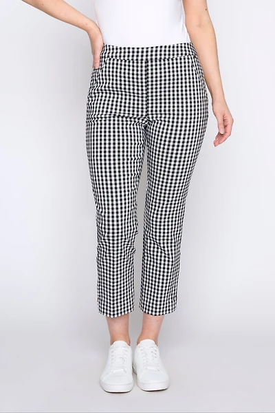 Gingham capri