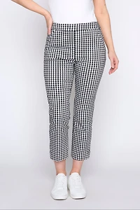 Gingham capri