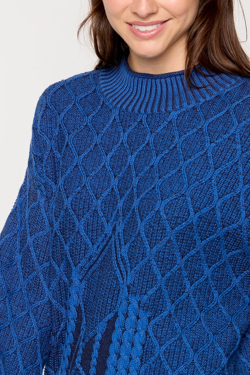 Two Tone Cotton Sweater