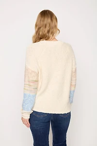 Floral Landscape Knit Sweater