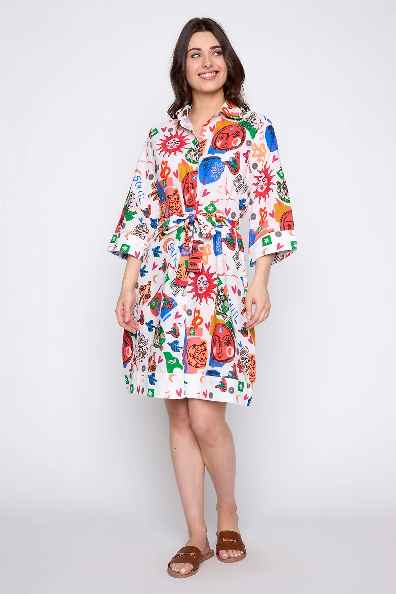 La robe chemise soleil et lune