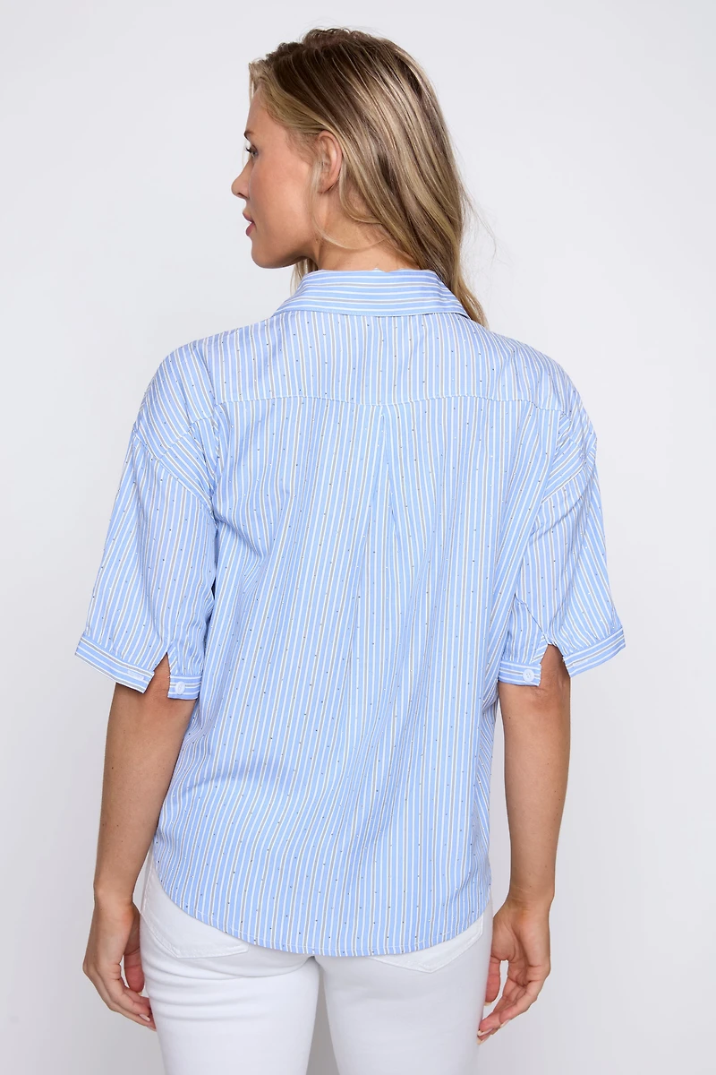 Stripe oversize blouse