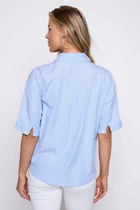 Stripe oversize blouse