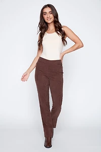 Le pantalon  jambe droit en velours côtelé