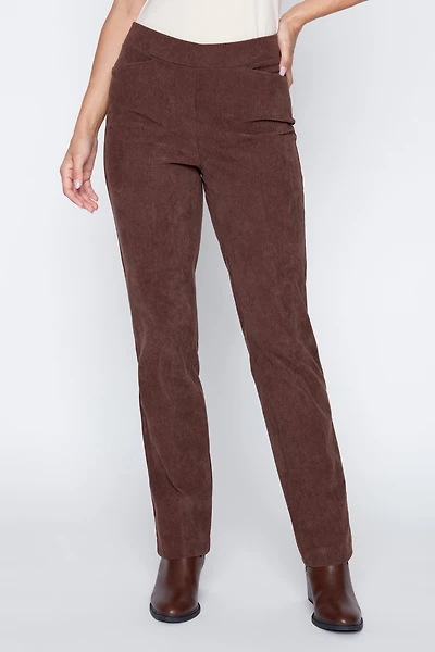 Straight leg corduroy pant
