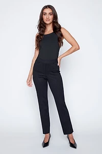 Stripe pdr straight leg pant