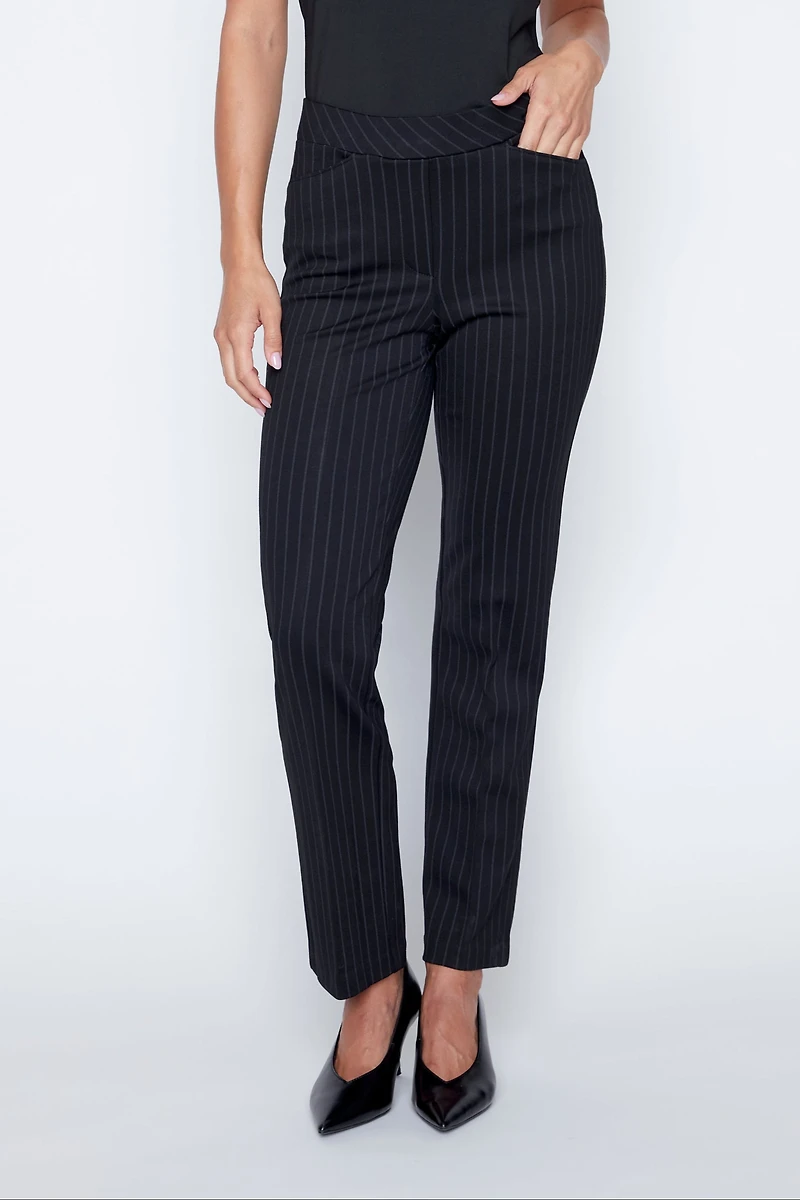 Stripe pdr straight leg pant