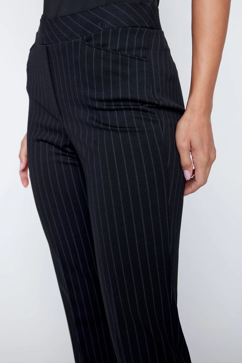 Stripe pdr straight leg pant