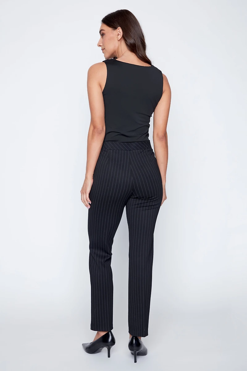 Stripe pdr straight leg pant