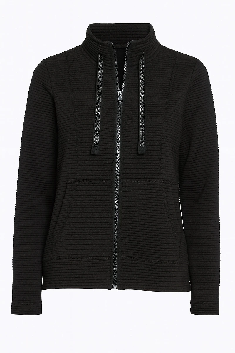Ottoman knit jacket
