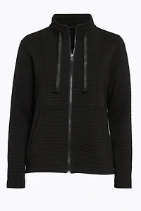Ottoman knit jacket