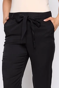 Slim leg sash detail pant