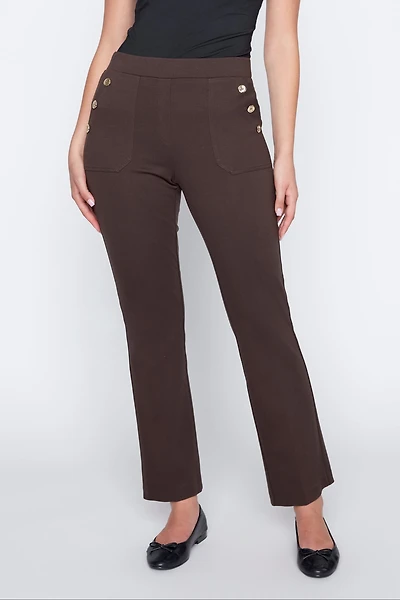 Wide leg pdr pant