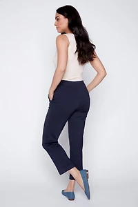 Le pantalon à revers uni