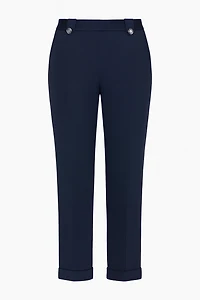 Le pantalon à revers uni