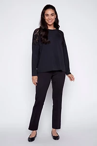 Lace trim top
