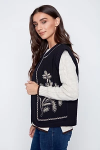 Embroidered vest