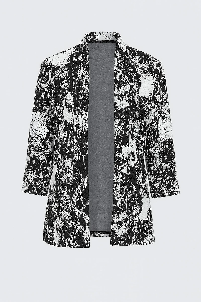 Le cardigan en maille jacquard