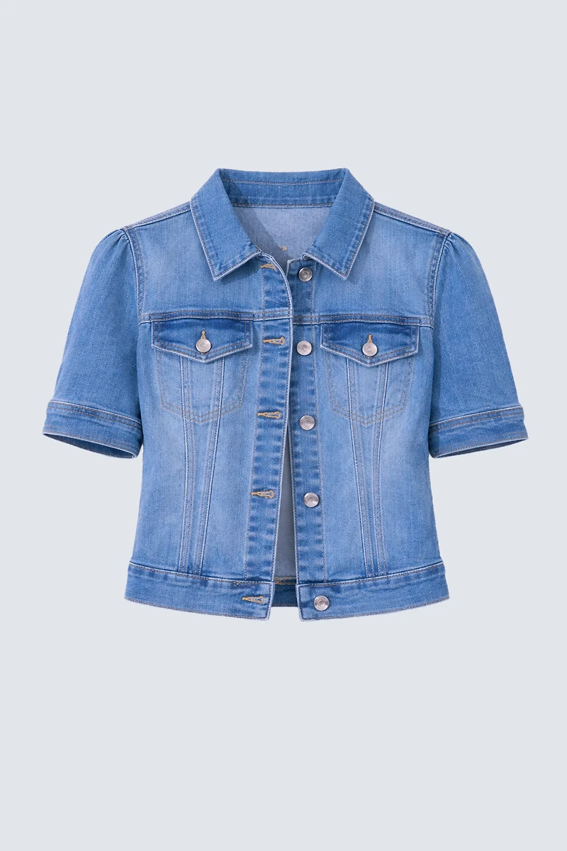 La veste en denim courte