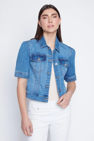 Crop denim jacket