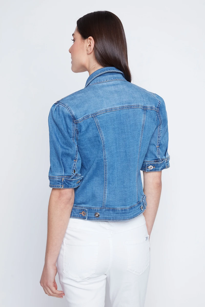 Crop denim jacket