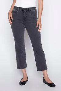 Straight leg crop jean