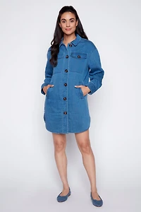 Quilted denim jacket