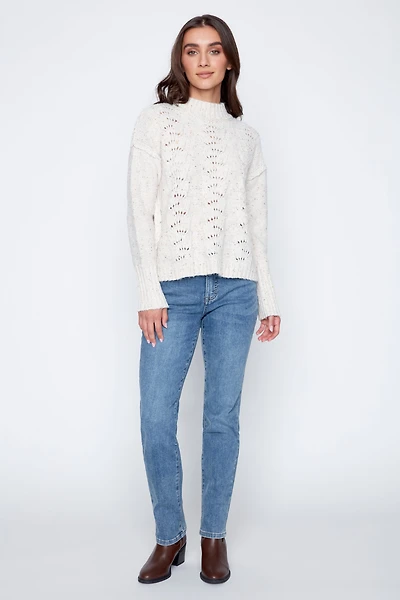 Le pull à manches bouffantes