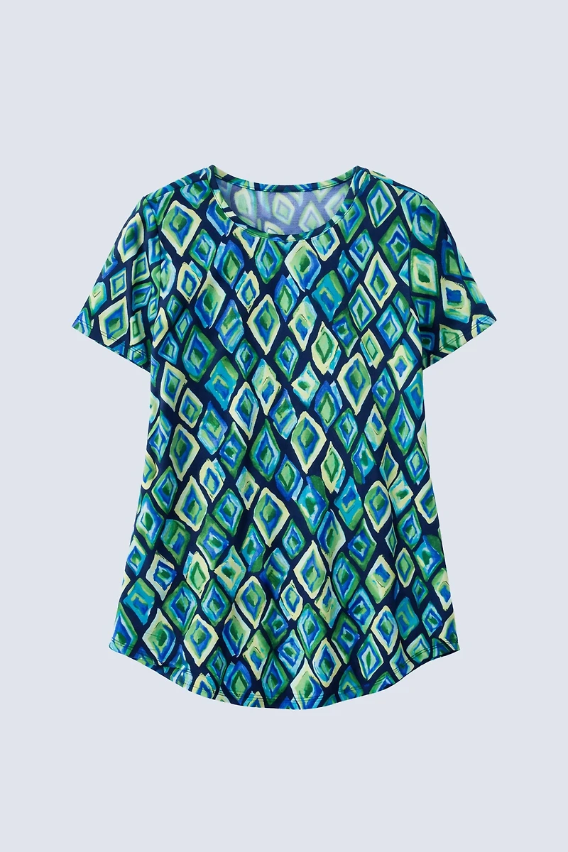 Geometric print tunic