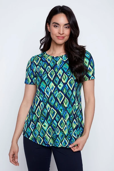 Geometric print tunic