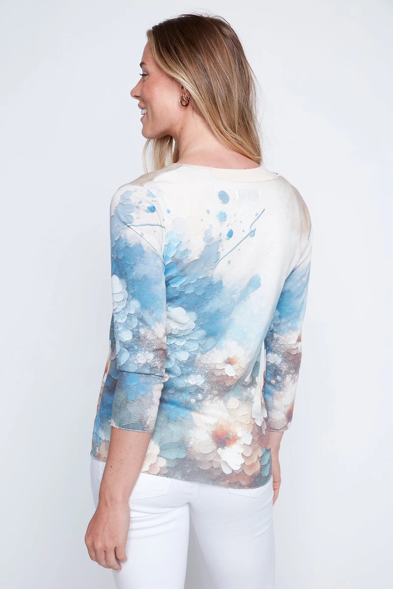 Le haut imprimé fleuri