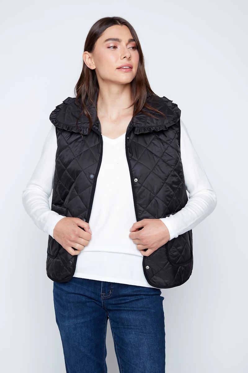 Diamond quilt vest