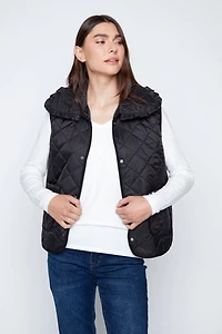Diamond quilt vest