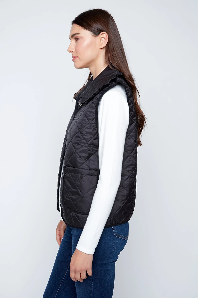Diamond quilt vest