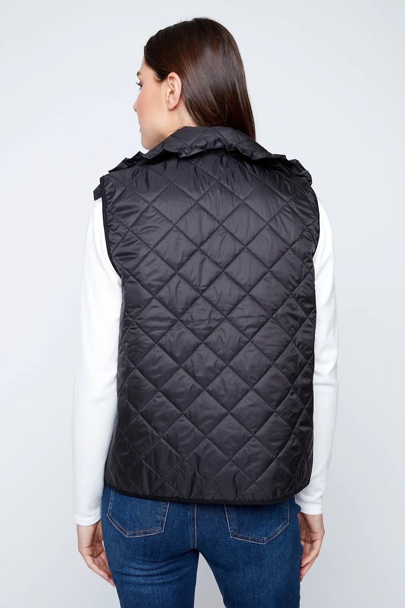 Le gilet matelassé en losanges