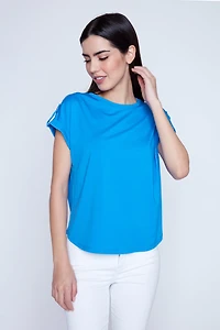 Bamboo top with tab detail