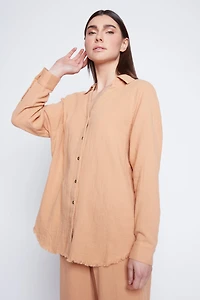 Cotton crinkle blouse