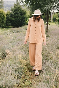 La blouse en coton froissé