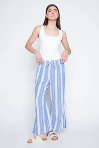 Stripe linen pant
