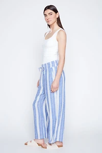Stripe linen pant
